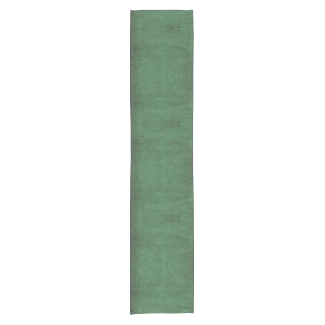 "Emerald Envy Grunge" Short Table Runner (Front)
