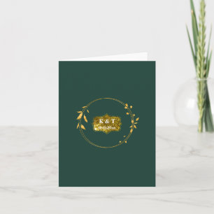 Emerald et or Simple Wreath Lovely Merci