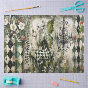 Emerald Fairy College Tissue Paper