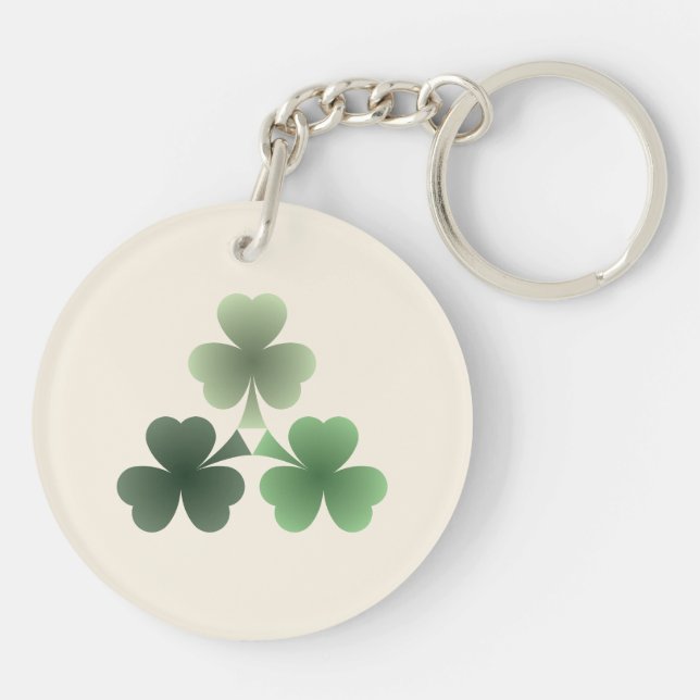 Emerald Flourish Keychain (Back)