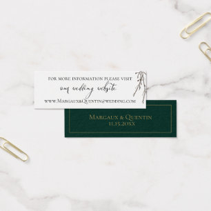 Emerald Forest Wedding Website