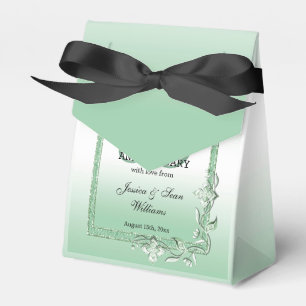 Emerald Gem & Glitter 55th Wedding Favor Box