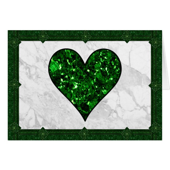 Emerald Gem Heart (Devant horizontal)