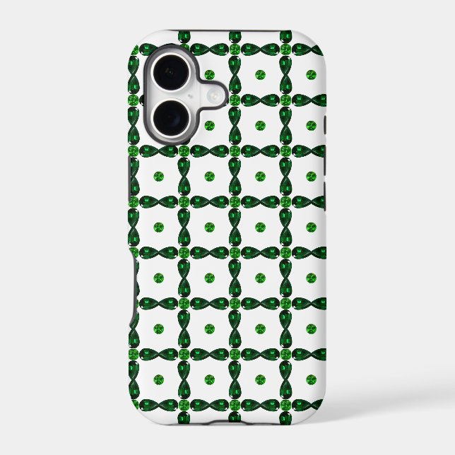 Emerald Gemstone Art, Green (Back)