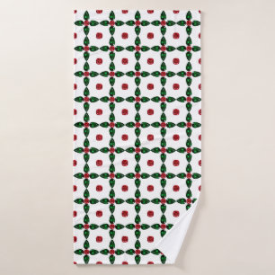 Emerald Gemstone Art, Green Bath Towel