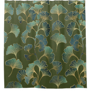 Emerald Ginkgo Elegance – Luxury Gold Botanical