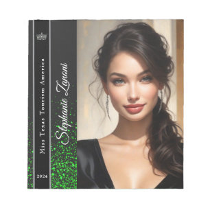 Emerald Glitz Pageant Autograph Pad