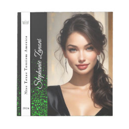 Emerald Glitz Pageant Autograph Pad