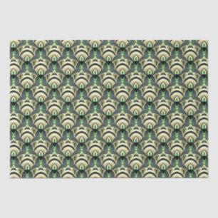 Emerald & Gold Art Deco Tissue Paper
