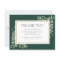 Emerald Gold Greenery Funeral Memorial