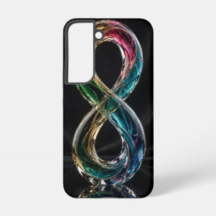 Emerald Gold Magenta Turquoise Infinity Glass Loo Samsung Galaxy Case