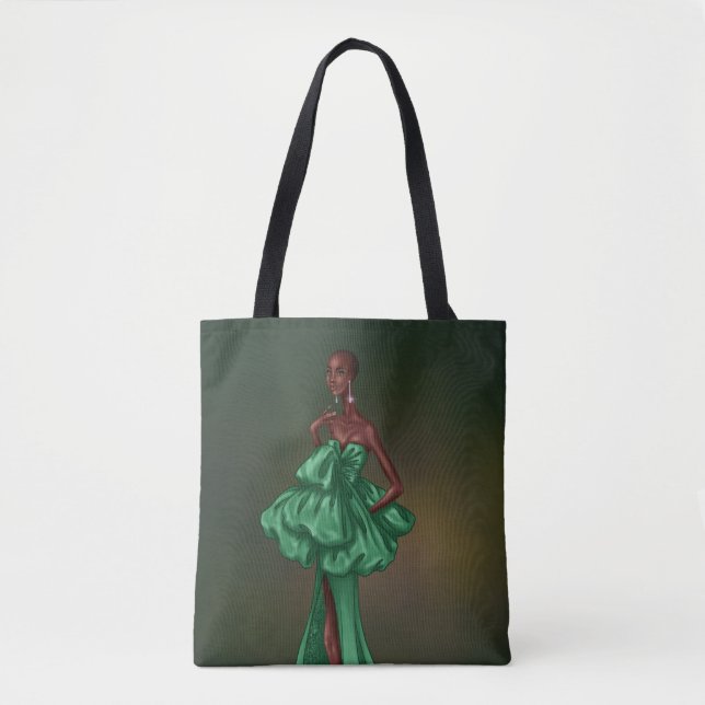 Emerald Gown Tote Bag (Front)
