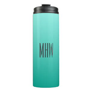 Emerald Gradient custom monogram tumbler