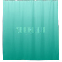 Emerald Gradient rideau de douche texte personnali