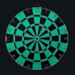 Emerald Green And Black Dartboard<br><div class="desc">Emerald Green And Black Dart Board</div>