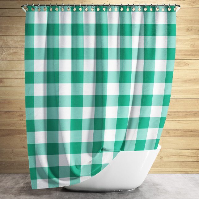 Emerald Green And White Checked Gingham Pattern (Creator Uploaded)