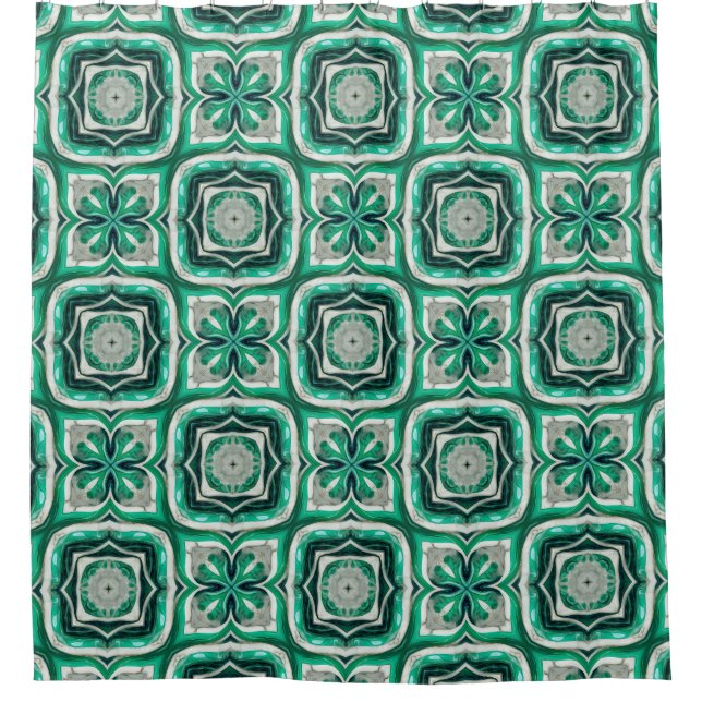 Emerald Green Arabesque Pattern (Front)
