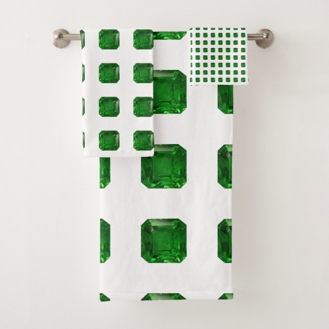 Emerald Green Bath Towel Set (Insitu)
