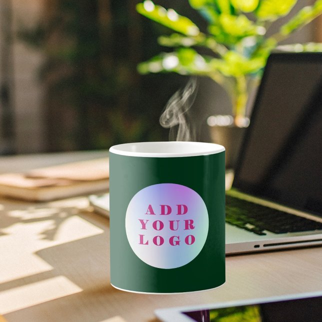 Emerald green business logo coffee mug (Creator Uploaded)