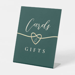 Emerald Green Cards and Gifts Sign