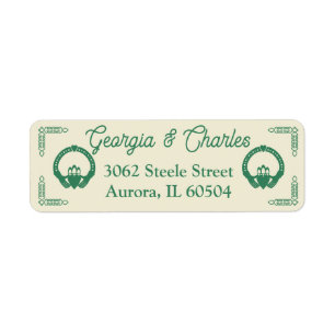 Emerald Green Celtic Knot Claddagh Mariage