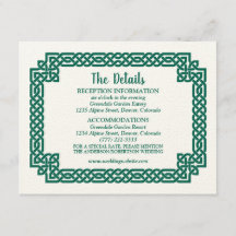 Emerald Green Celtic Knot Claddagh Wedding