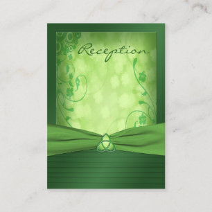 Emerald Green Celtic Love Knot Enclosure Card