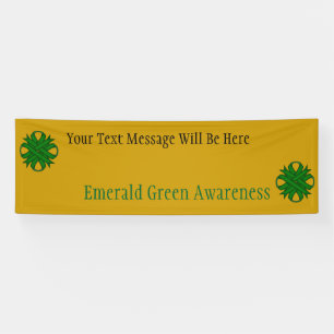Emerald Green Clover Ribbon by Kenneth Yoncich Banner