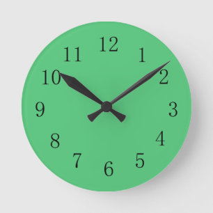 Emerald Green Colour Wall Clock