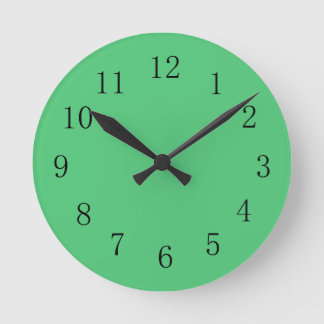 Emerald Green Colour Wall Clock