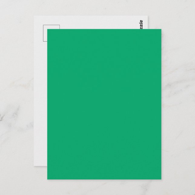 Emerald Green Custom Postcard (Front/Back)