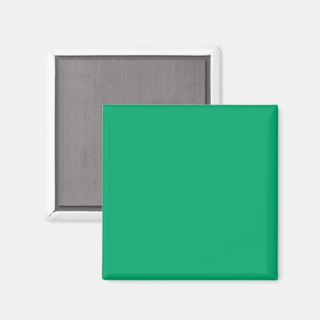 Emerald Green Custom Square Magnet (Front/Back)