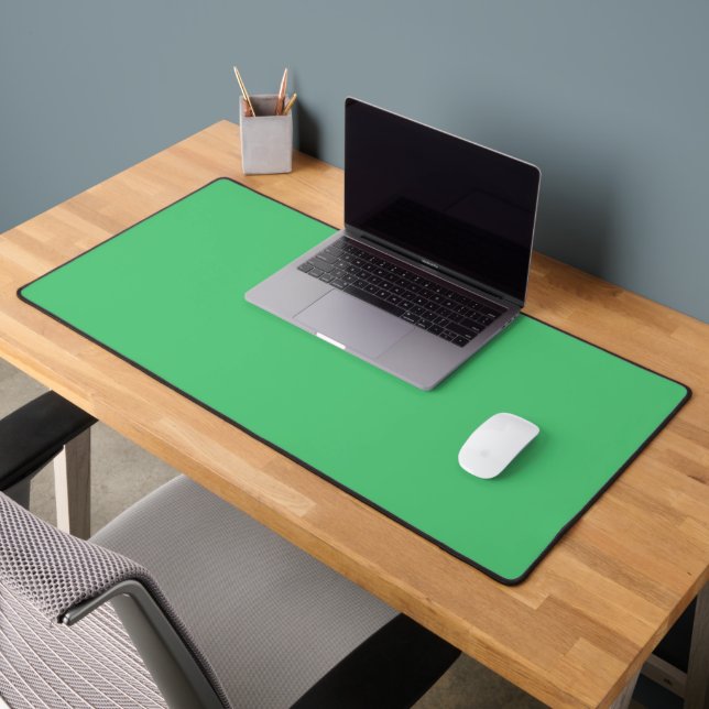 Emerald Green Desk Mat for a Clean Modern Workspce (Office 2)