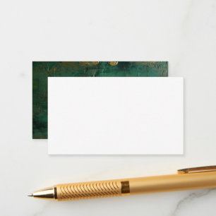 Emerald Green Elegant Blank Enclosure Card