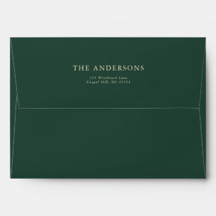 Emerald Green Enchanted Forest Woodland Fairy Chic Envelope