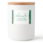 Emerald Green Et Gold Watercolor Adresse de retour