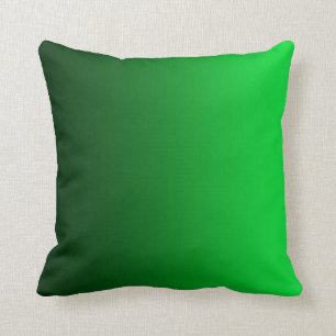 Emerald Green Fade Modern Square Pillow