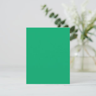 Emerald Green Flat Announcement Card – Customize