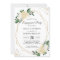 Emerald Green Floral Gold Frame Engagement Party