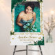 Emerald Green Floral Quinceañera Photo Bienvenue