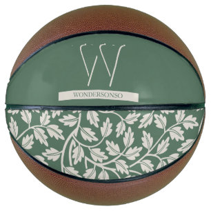 Emerald Green Flower Game Basketball