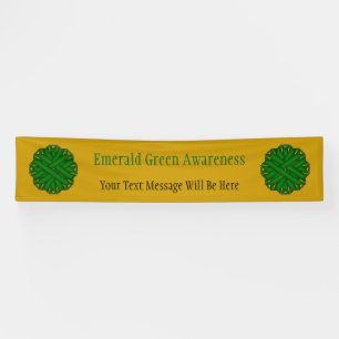 Emerald Green Flower Ribbon by Kenneth Yoncich Banner