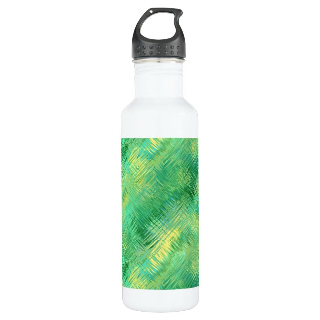 Emerald Green Glassy Texture 710 Ml Water Bottle (Front)