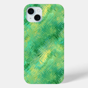 Emerald Green Glassy Texture iPhone 15 Mini Case