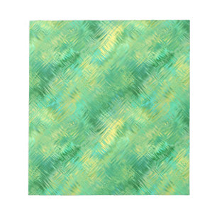 Emerald Green Glassy Texture Notepad