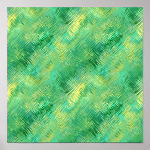 Emerald Green Glassy Texture Poster