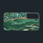 Emerald Green Gold Glitter Marble Custom Your Name Samsung Galaxy Case<br><div class="desc">Personalized Custom Name Samsung Galaxy Cases or iPhone Cases with Emerald Green Agate Gold Glitter Geode Sparkly Marble Modern Design Phone Cases - Your Birthday - Anniversary or Wedding Gift - Add Your Name - Text or Remove - Choose Fonts / Size / Colour - Make Your Special Gifts -...</div>