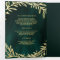 Emerald Green Gold Leaf Branch All in One Wedding