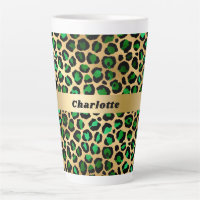 Emerald green gold leopard cheetah pattern name 