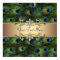 Emerald Green Gold Peacock Party Event Poster